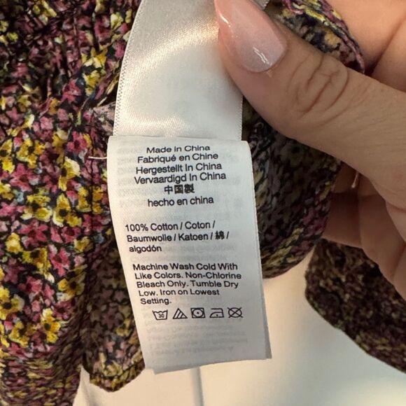 J. Crew Multicolor Floral Puff Sleeve Blouse - Picture 5 of 5